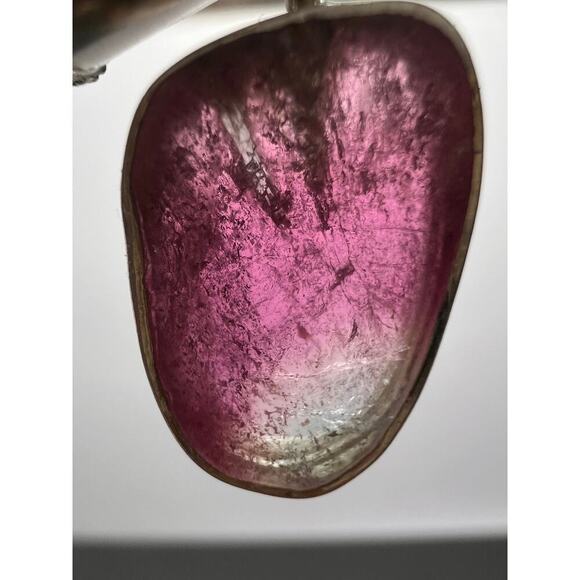 NEW Pink and white tourmaline sterling silver pendant 1.68 grams - Picture 8 of 9